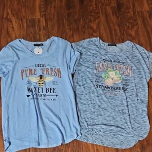 Local Pure Fresh Honey Bee Farm Kids Shirt - Blue